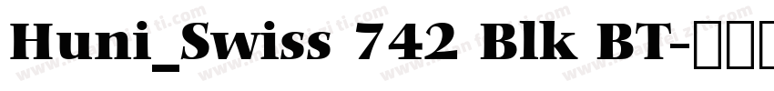Huni_Swiss 742 Blk BT字体转换